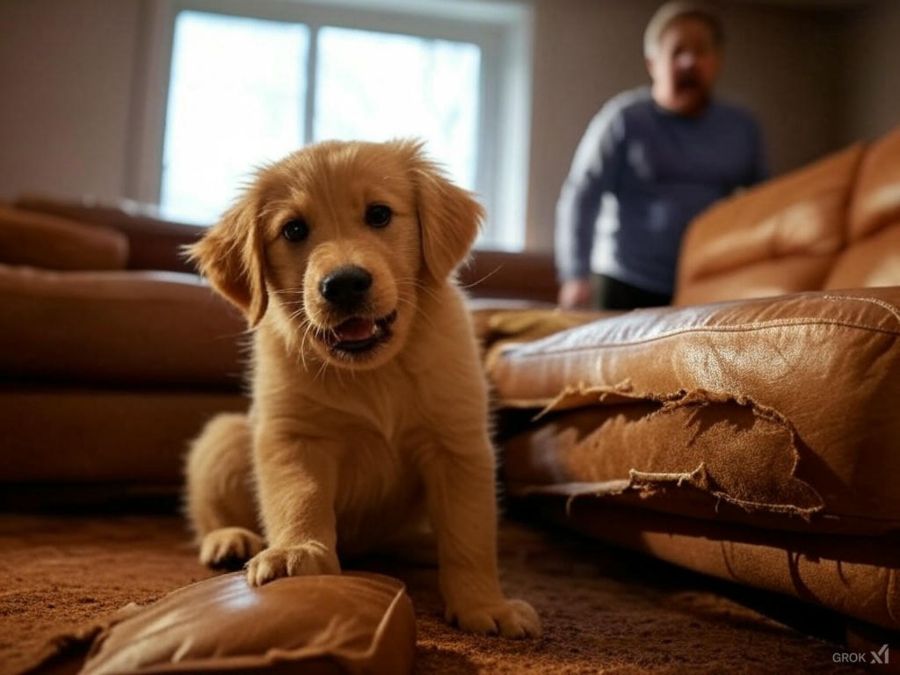 Por que alguns cães destroem móveis e como corrigir esse comportamento