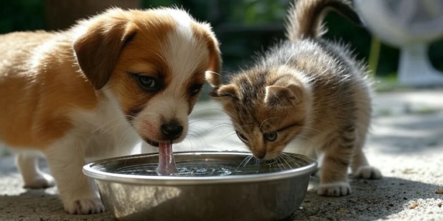 Os perigos do calor para cães e gatos e como protegê-los no verão